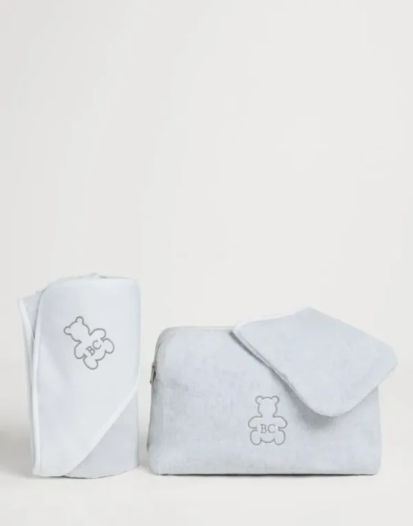 Brunello Cucinelli Baby Bernie-Badeset aus Baumwollfrottee mit Stickerei | Kinder Little Things