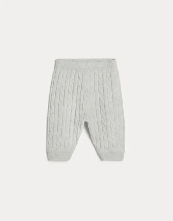 Brunello Cucinelli Baby Bernie-Hose aus Kaschmir in Zopfstrick | Kinder Newborn (0-24 Monate)