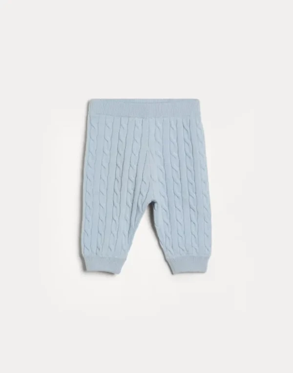 Brunello Cucinelli Baby Bernie-Hose aus Kaschmir in Zopfstrick | Kinder Newborn (0-24 Monate)