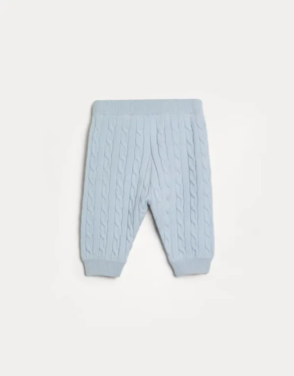 Brunello Cucinelli Baby Bernie-Hose aus Kaschmir in Zopfstrick | Kinder Newborn (0-24 Monate)