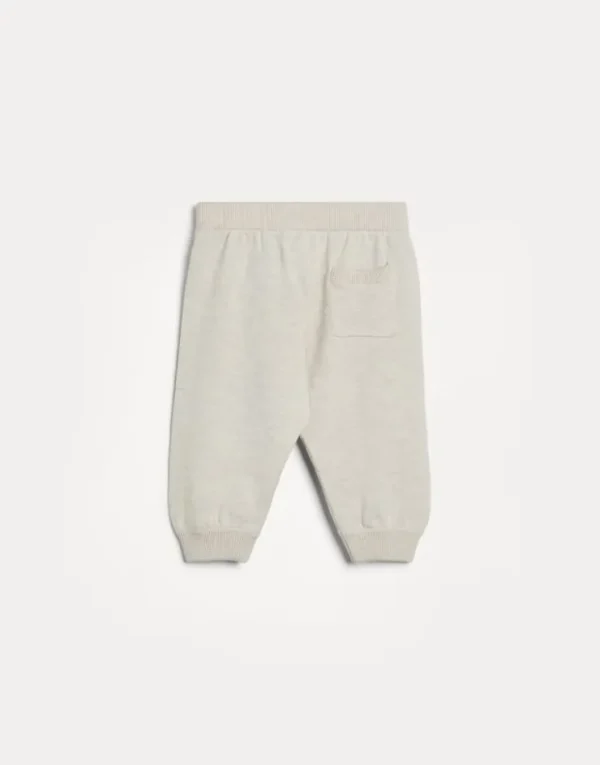 Brunello Cucinelli Baby Bernie-Hose in Jacquardstrick aus Baumwolle | Kinder Newborn (0-24 Monate)