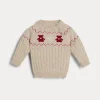 Brunello Cucinelli Baby Bernie-Pullover aus Kaschmir in Jacquard-Zopfstrick | Kinder Newborn (0-24 Monate)