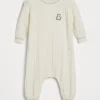 Brunello Cucinelli Baby Bernie-Strampler aus Kaschmir in Zopfstrick | Kinder Newborn (0-24 Monate)