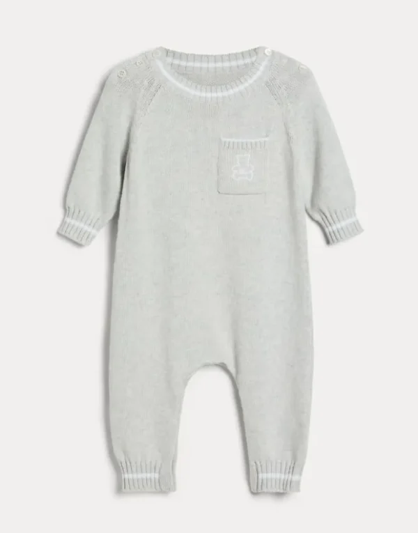 Brunello Cucinelli Baby Bernie-Strampler aus Baumwollstrick | Kinder Newborn (0-24 Monate)