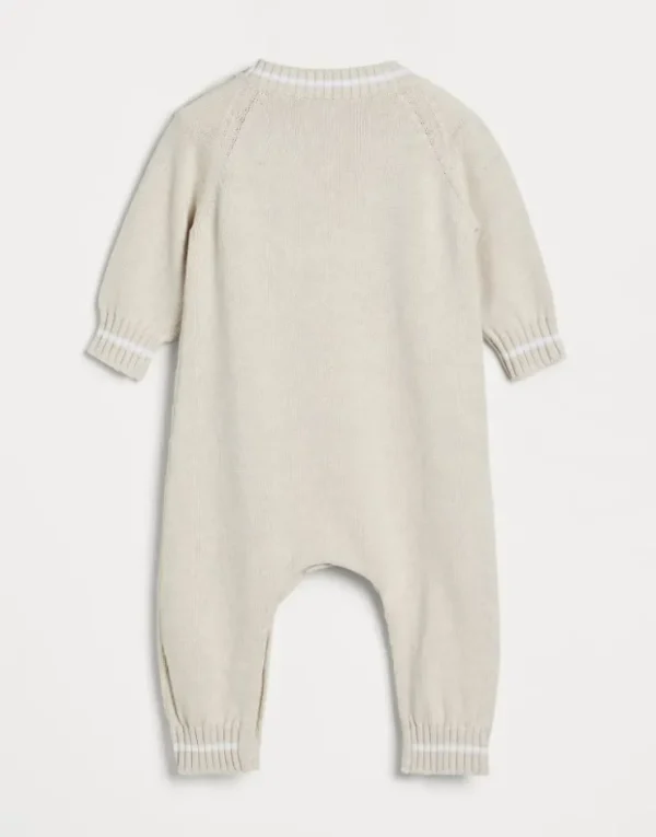 Brunello Cucinelli Baby Bernie-Strampler aus Baumwollstrick | Kinder Newborn (0-24 Monate)