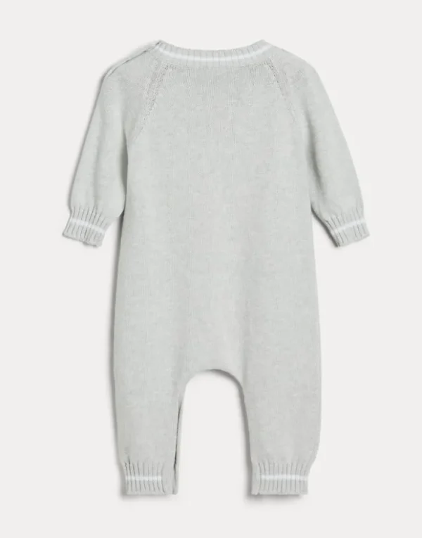 Brunello Cucinelli Baby Bernie-Strampler aus Baumwollstrick | Kinder Newborn (0-24 Monate)