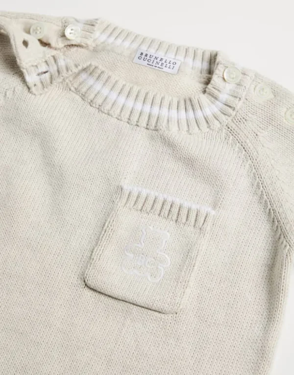 Brunello Cucinelli Baby Bernie-Strampler aus Baumwollstrick | Kinder Newborn (0-24 Monate)