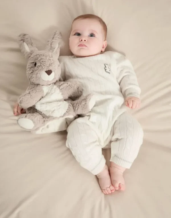 Brunello Cucinelli Baby Bernie-Strampler aus Kaschmir in Zopfstrick | Kinder Newborn (0-24 Monate)