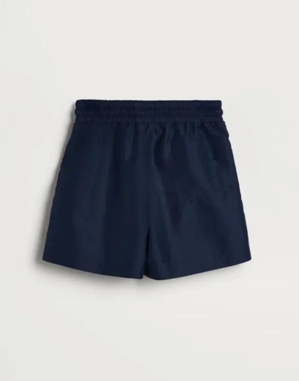 Brunello Cucinelli Badehose aus Nylon mit Logo | Kinder Accessoires