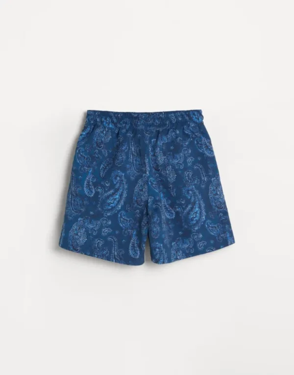 Brunello Cucinelli Badehose mit Paisleymuster | Kinder Accessoires