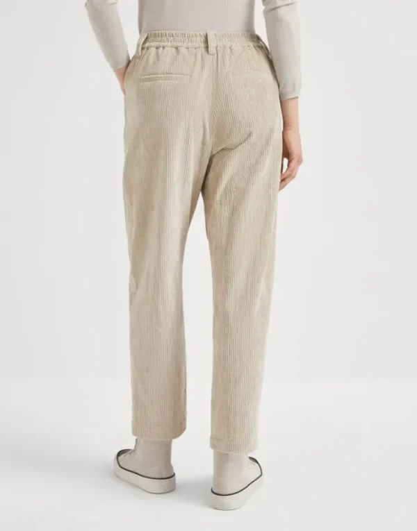 Brunello Cucinelli Baggyhose aus Comfort-Baumwollcord | Damen Hosen