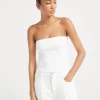 Brunello Cucinelli Bandeau-Top aus Baumwolljersey mit Stretch | Damen T-shirts & Tops