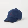 Brunello Cucinelli Baseballcap aus Köper in Leinen, Wolle und Seide mit gesticktem Logo | Herren Hüte