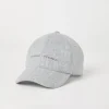 Brunello Cucinelli Baseballcap aus Schurwollflanell mit Stickerei | Herren Hüte