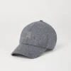 Brunello Cucinelli Baseballcap aus Schurwollflanell mit Stickerei | Herren Hüte