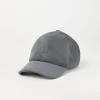 Brunello Cucinelli Baseballcap aus Veloursleder mit Shiny Trim | Damen Hüte