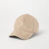 Brunello Cucinelli Baseballcap aus Veloursleder mit gesticktem Logo | Herren Hüte