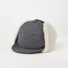 Brunello Cucinelli Baseballcap in Tropical Luxury-Wolle mit Ohrenklappen, Shearling-Futter und Shiny Band | Damen Hüte