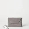 Brunello Cucinelli BC Duo-Pochette aus Veloursleder mit Precious Chain | Damen Mini-taschen & Clutches