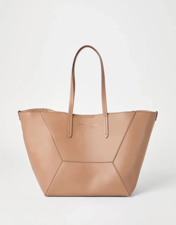 Brunello Cucinelli BC Duo-Tasche aus Kalbsleder mit Monili | Damen Handtaschen & Shopper