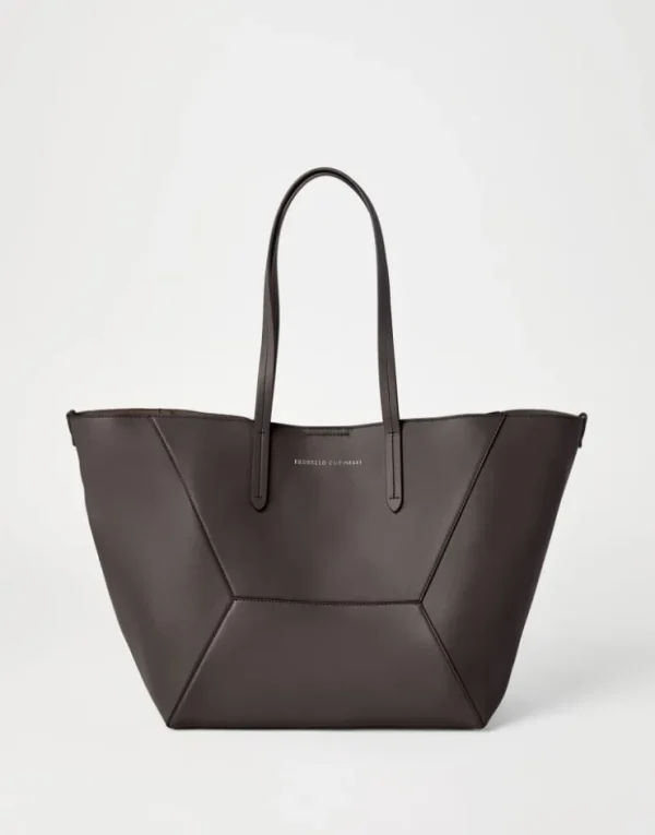 Brunello Cucinelli BC Duo-Tasche aus Kalbsleder mit Monili | Damen Handtaschen & Shopper