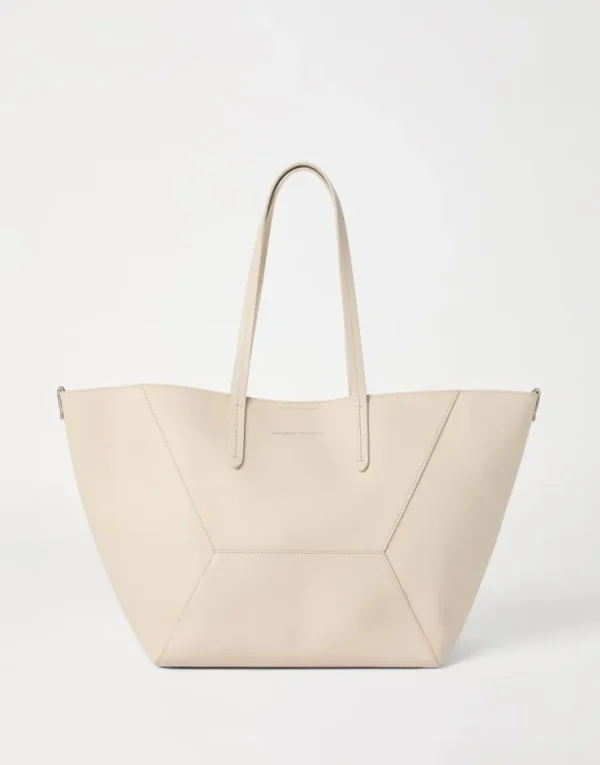 Brunello Cucinelli BC Duo-Tasche aus Kalbsleder mit Monili | Damen Handtaschen & Shopper