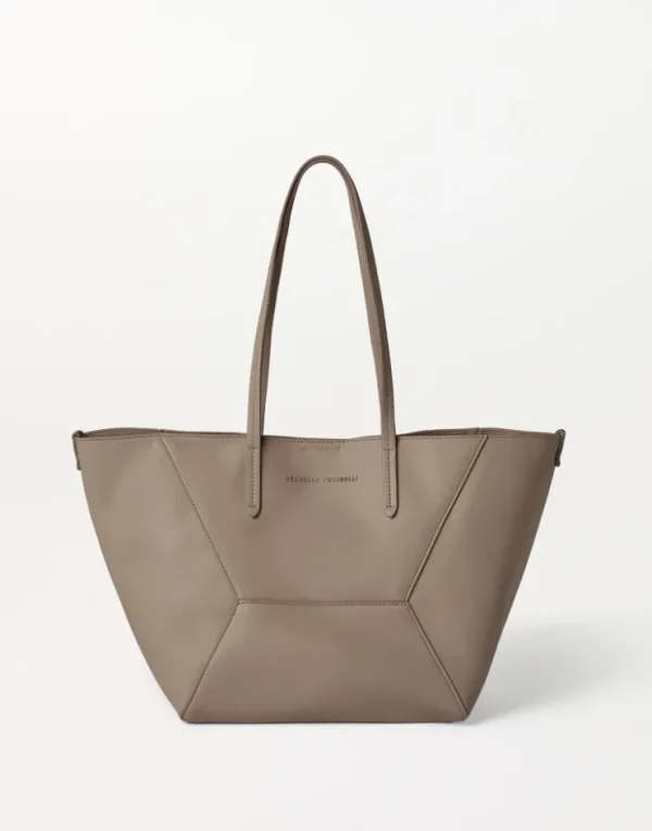 Brunello Cucinelli BC Duo-Tasche aus Kalbsleder mit Monili | Damen Handtaschen & Shopper