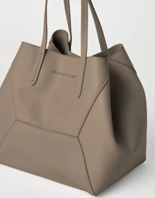 Brunello Cucinelli BC Duo-Tasche aus Kalbsleder mit Monili | Damen Handtaschen & Shopper