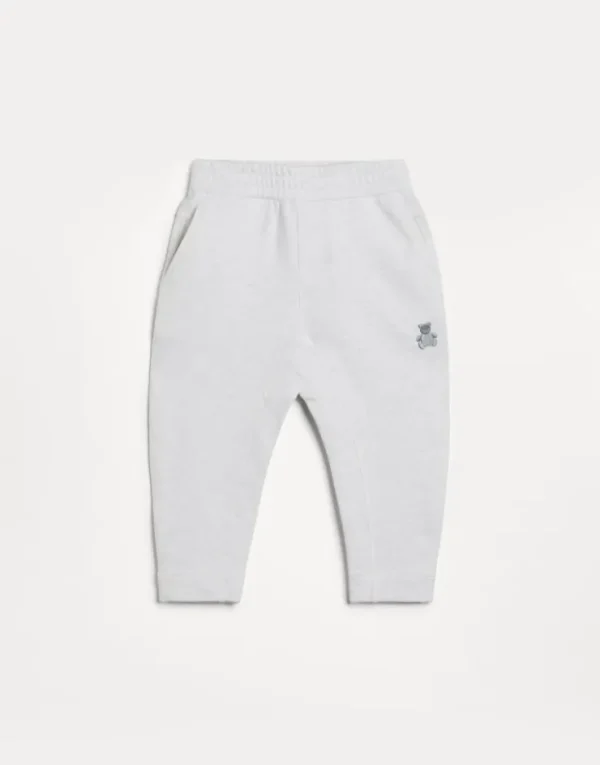 Brunello Cucinelli Bernie-Hose aus Baumwollsweat mit Stickerei | Kinder Kleidung (2-6 Jahre)