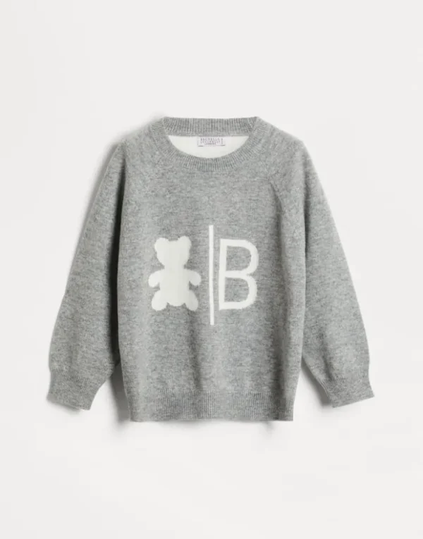 Brunello Cucinelli Bernie-Pullover aus Kaschmir mit Intarsie | Kinder Kleidung (2-6 Jahre)