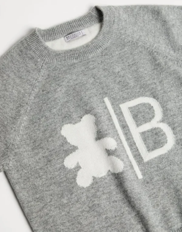 Brunello Cucinelli Bernie-Pullover aus Kaschmir mit Intarsie | Kinder Kleidung (2-6 Jahre)