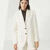 Brunello Cucinelli Blazer aus Cavalry in Baumwolle und Leinen mit Monili | Damen Blazer