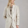 Brunello Cucinelli Blazer aus Sleek-Samt in Baumwolle und Viskose mit Monili | Damen Blazer