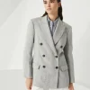 Brunello Cucinelli Blazer aus Sparkling-Leinencanvas mit Monili | Damen Blazer