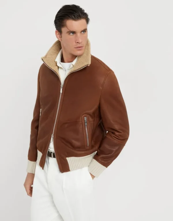 Brunello Cucinelli Blouson aus Nappa-Shearling | Herren Mäntel & Jacken