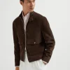 Brunello Cucinelli Blouson aus Veloursleder | Herren Mäntel & Jacken