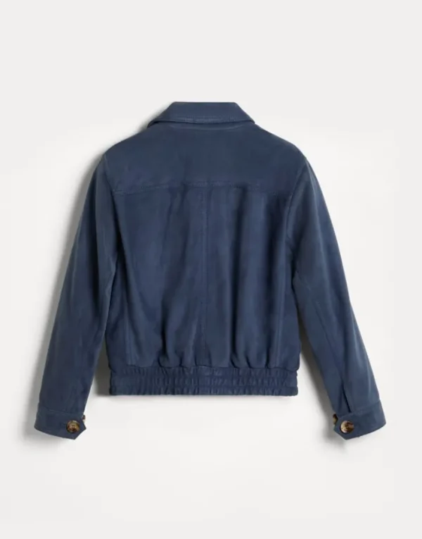 Brunello Cucinelli Blouson aus Veloursleder | Kinder Mäntel & Jacken