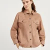 Brunello Cucinelli Blouson mit vier Taschen aus Couture-Veloursleder mit Shiny Cuffs | Damen Mäntel & Jacken