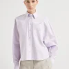 Brunello Cucinelli Bluse aus Baumwoll-Oxford mit Logo | Damen Hemden