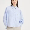 Brunello Cucinelli Bluse aus Baumwoll-Oxford mit Logo | Damen Hemden