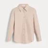 Brunello Cucinelli Bluse aus Stretch-Baumwollpopeline mit Monili | Kinder T-shirts & Hemden