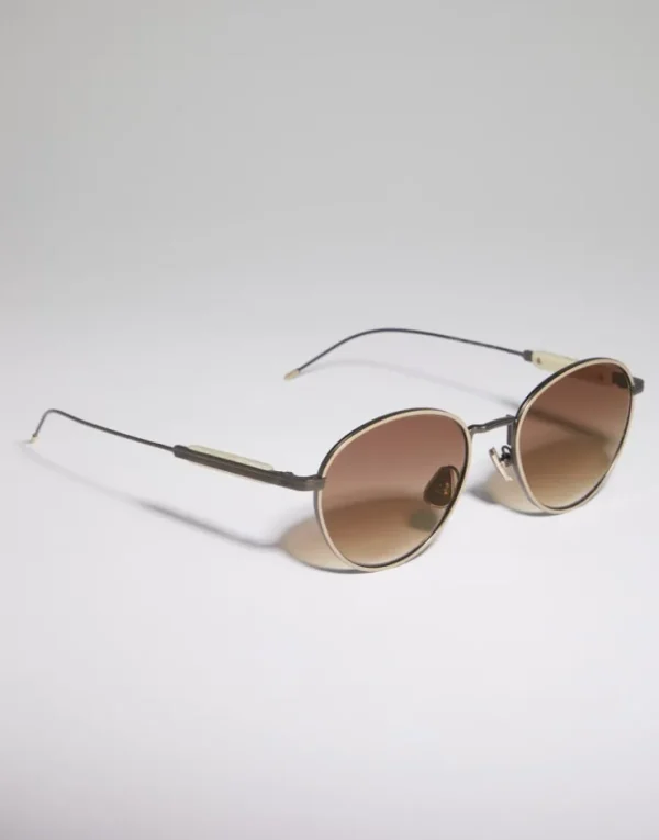 Brunello Cucinelli Brille Sartorial Sunset aus Titan | Damen Brillen | Brillen Damen