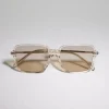 Brunello Cucinelli Brille Timeless Reflections aus Azetat und Titan mit niedrigem Nasensteg | Damen Brillen | Brillen Damen