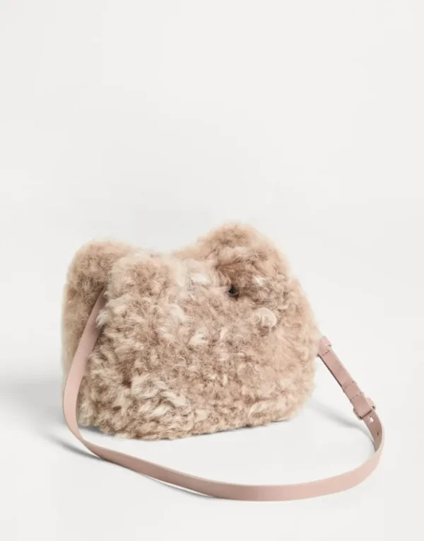 Brunello Cucinelli Bucket-Bag aus Fleecy-Shearling | Kinder Taschen