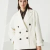 Brunello Cucinelli Cabanjacke aus Cavalry in Baumwolle und Leinen mit Shiny Cuff Details | Damen Mäntel & Jacken