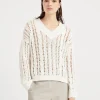 Brunello Cucinelli Cable & Mesh-Pullover aus Jute und Baumwolle | Damen Strickwaren