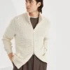 Brunello Cucinelli Cardigan aus Baumwolle in Heritage-Strick mit Reißverschluss | Herren Strickwaren