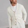 Brunello Cucinelli Cardigan aus Kaschmir in flachem Rippenstrick | Herren Strickwaren