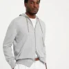 Brunello Cucinelli Cardigan im Sweatshirt-Stil aus Kaschmir mit Reißverschluss und Kapuze | Herren Strickwaren