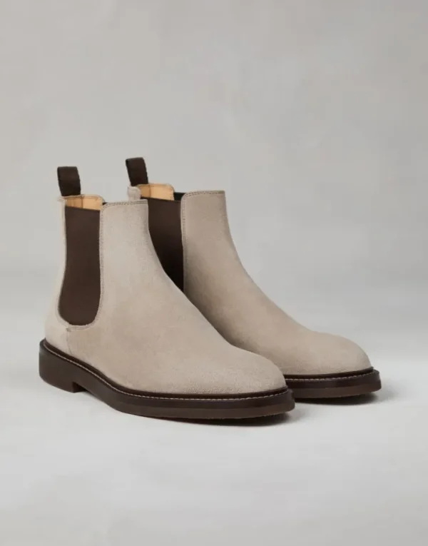 Brunello Cucinelli Chelsea Boot aus Veloursleder | Herren Boots